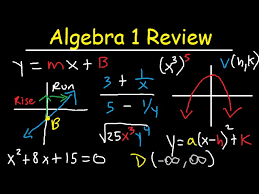Algebra 1 Review